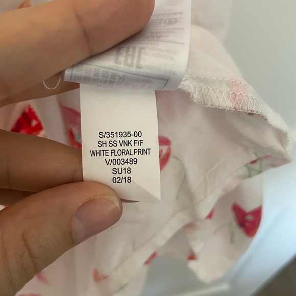 GAP Dress white floral print – Size 2 - Picture 6 of 12